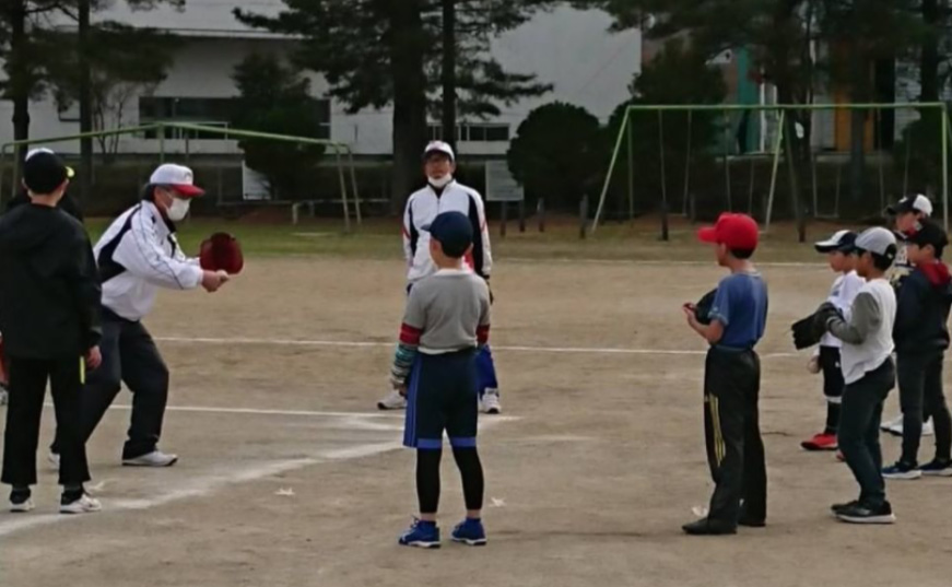 昨年の野球教室の様子
